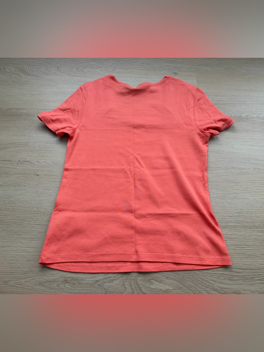 Rafaella Women’s Top Size XS Orange/Coral Short Sleeve With Embellishment - Picture 4 of 6